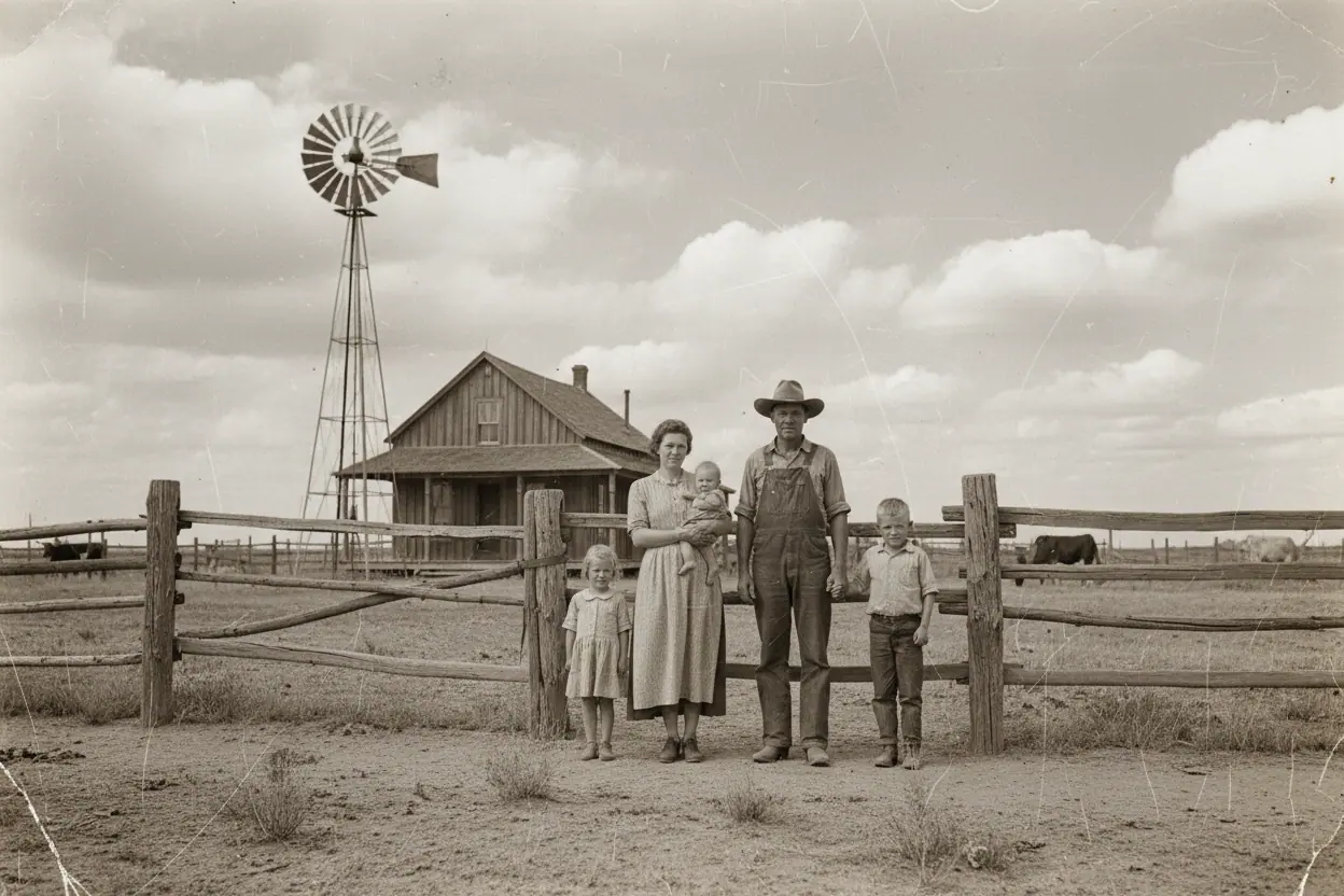 Archival family ranch photo — heritage